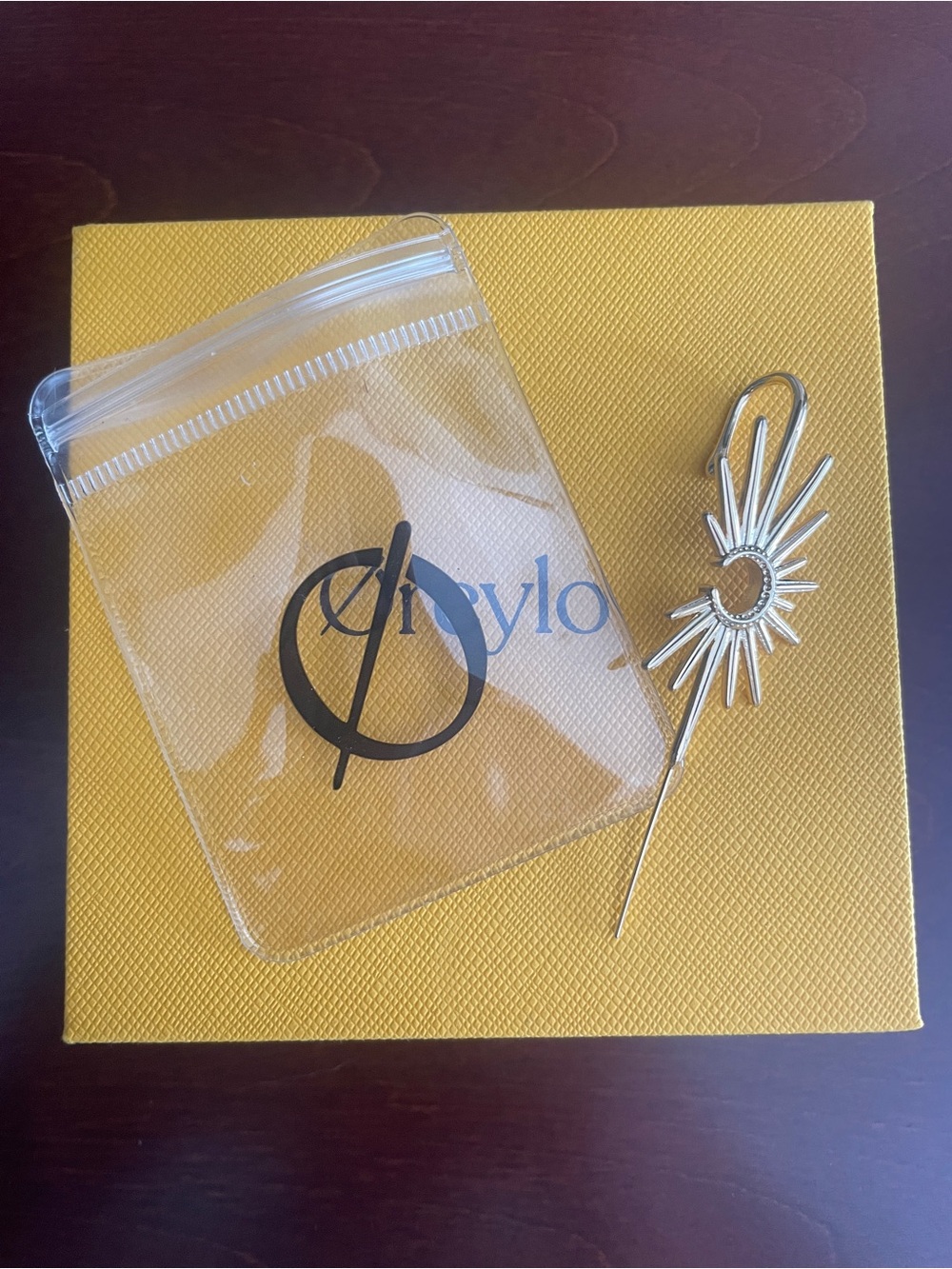 Gold Starburst Oreylo ear jewelry